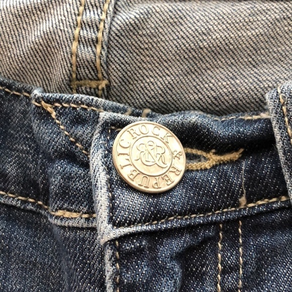 Rock & Republic Kendall Jeans Light Medium Wash Size 6 - Picture 7 of 8